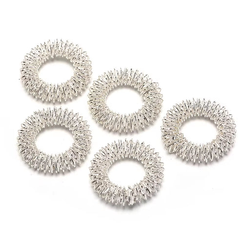 5Pcs Finger Massager Massage Ring Health Care Set Home Use Health Care Tools Acupressure Figure Massager Relax Finger Hand Care