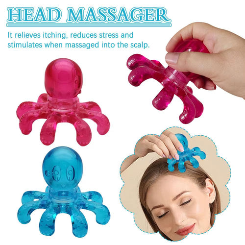 Head Massager Scalp Massage Octopus Scalp Stress Relax Spa Healing Alloy Body Head Massage Beauty Health Tools Health Care Tool