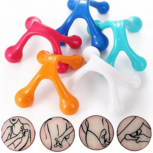 1Pcs Handheld Arch Body Massager Health Balance Four Ball Back Mini Massage Stick Relax Acupressure Health Massage Tool
