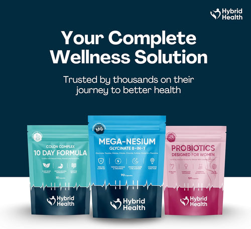 Probiotics + Prebiotics Supplement - 100 Billion CFU Probiotics, 120 Vegan Capsules, 20 Probiotic Live Culture Strains, Probiotics for Women & Men