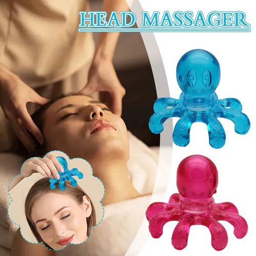 Head Massager Scalp Massage Octopus Scalp Stress Relax Spa Healing Alloy Body Head Massage Beauty Health Tools Health Care Tool
