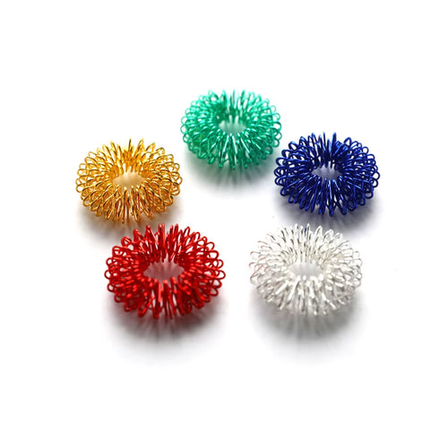 5Pcs Finger Massager Massage Ring Health Care Set Home Use Health Care Tools Acupressure Figure Massager Relax Finger Hand Care