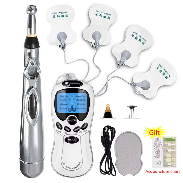 EMS TENS Unit Health Herald Digital Therapy Machine Acupuncture Pen Meridians Laser Meridian Energy Body Massage Pen Health Care