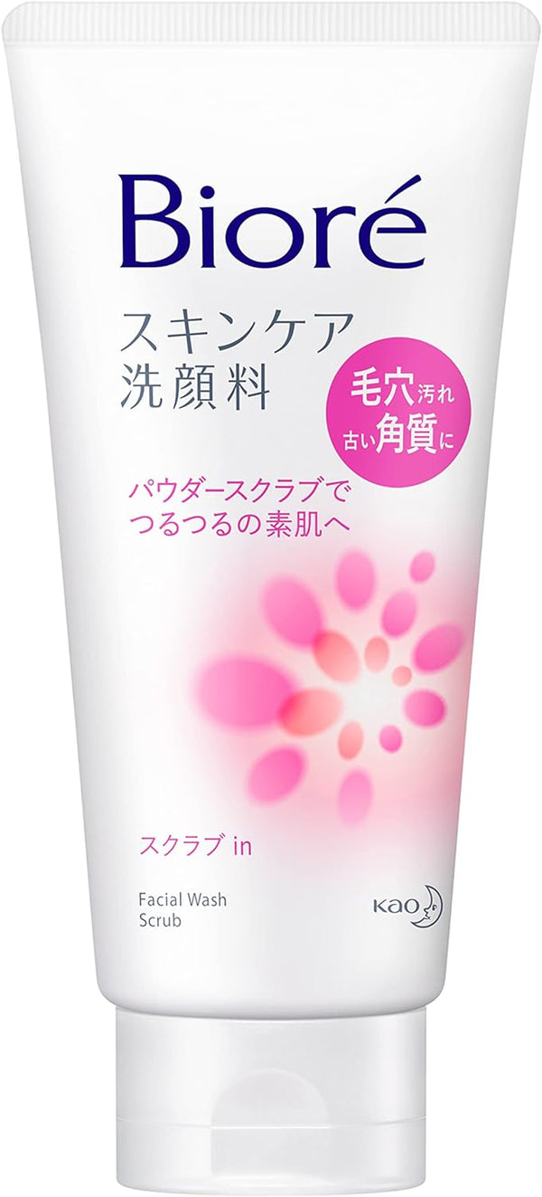 Biore Facial Washing Foam Scrub-In - 130G [Health and Beauty]